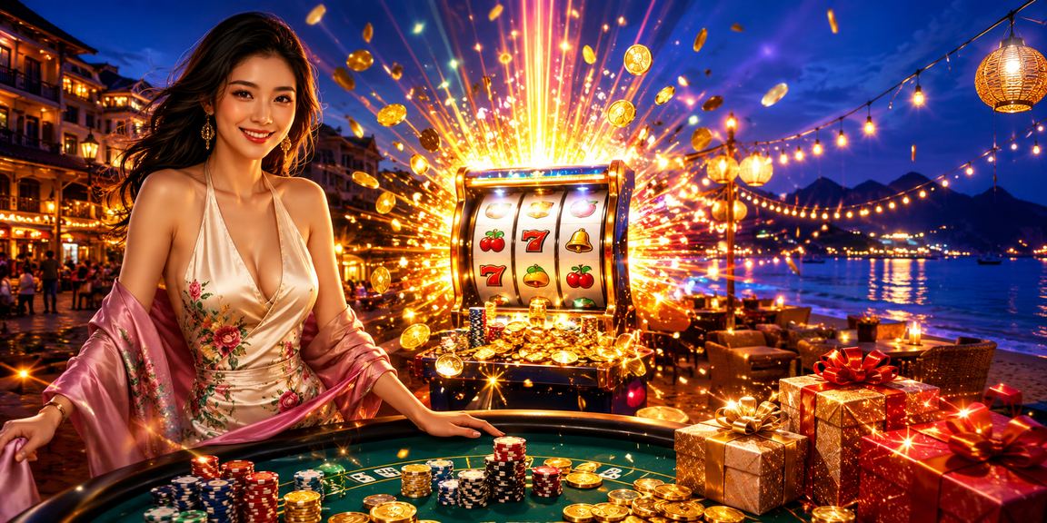 Màn hình slots Jackpot với biểu tượng tích lũy giải thưởng và cảnh thiên nhiên Sa Pa